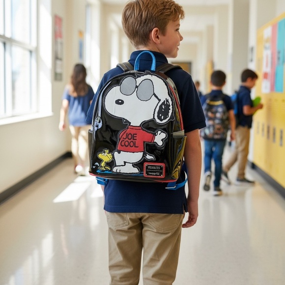 Loungefly Peanuts Snoopy Joe Cool Mini Backpack - Picture 16 of 16